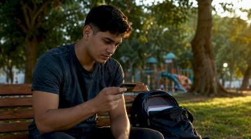 Un jugador consulta las opciones de pago disponibles desde su tablet.