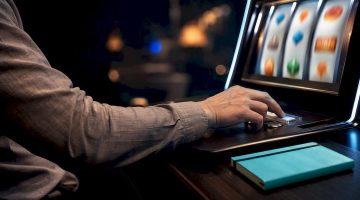 Jugador revisando tiradas gratis en terminal anónima