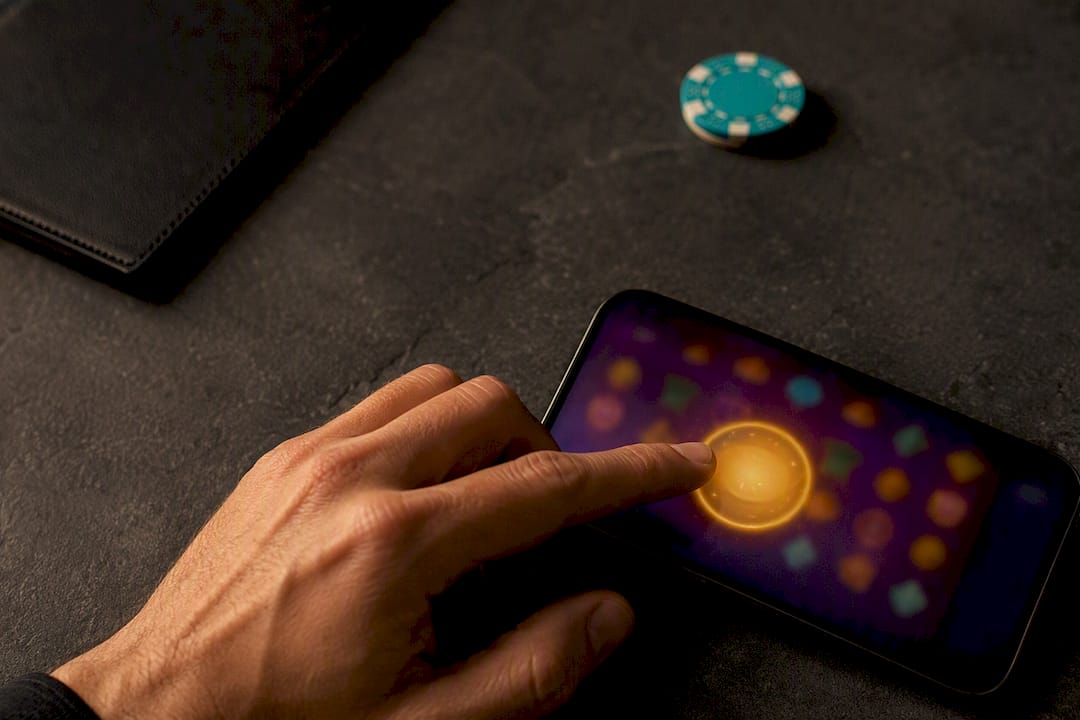 Mano que activa giros gratis en casino en línea